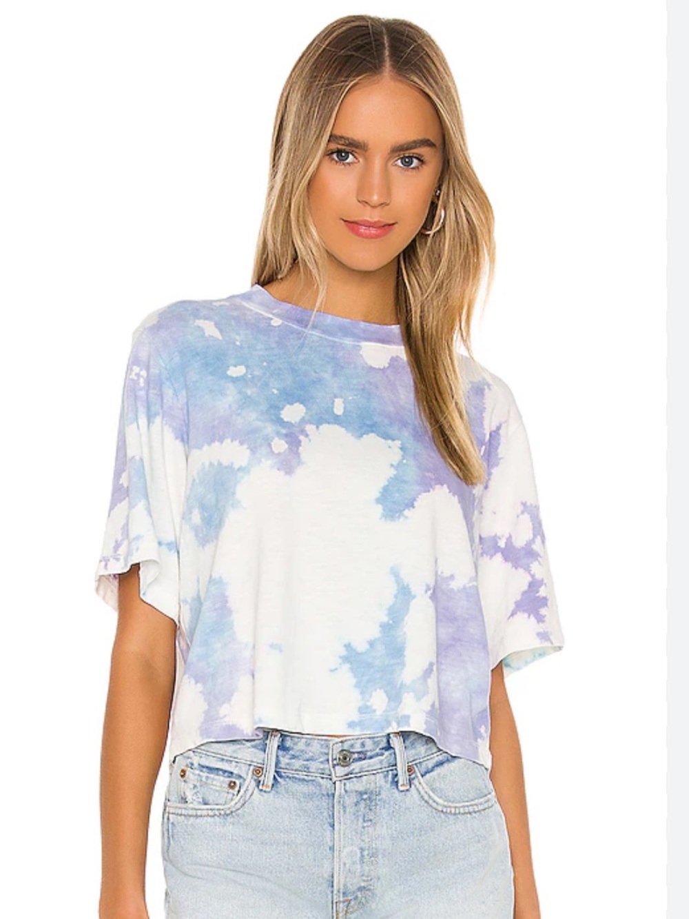 Revolve Cotton Citizen The Tokyo Crop Tee in Peony Blast XS